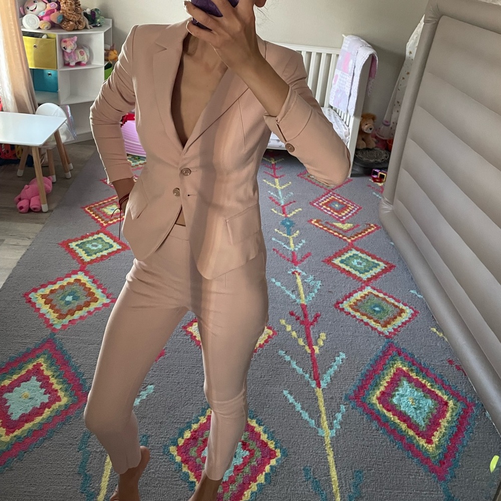 Patrizia Pepe Dress Suit Set Nude Pink